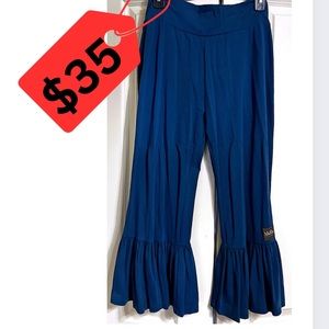 Women’s Matilda Jane Ruffle pants- Navy color